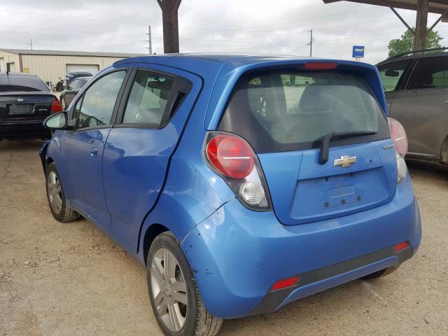 KL8CB6S99DC565186 - 2013 CHEVROLET SPARK LS BLUE photo 3