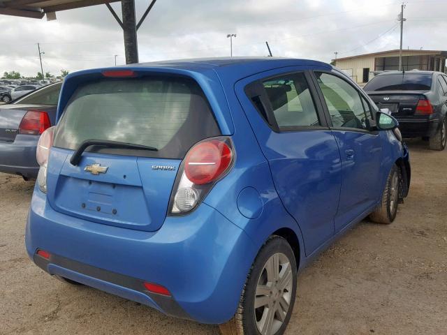 KL8CB6S99DC565186 - 2013 CHEVROLET SPARK LS BLUE photo 4