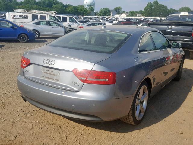 WAULFAFRXAA023253 - 2010 AUDI A5 PREMIUM GRAY photo 4