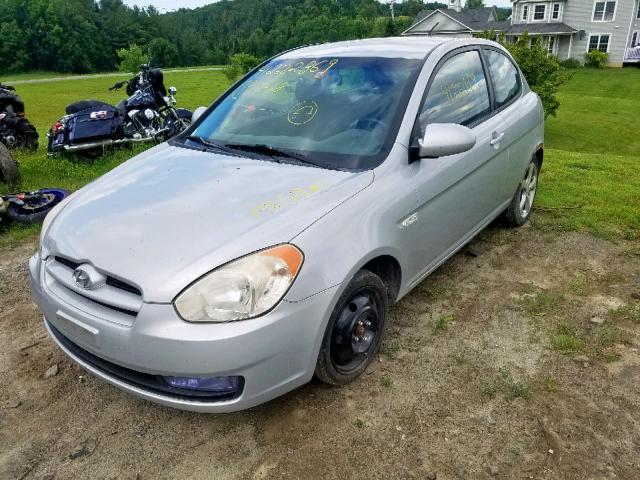 KMHCN36C27U047627 - 2007 HYUNDAI ACCENT SE SILVER photo 2