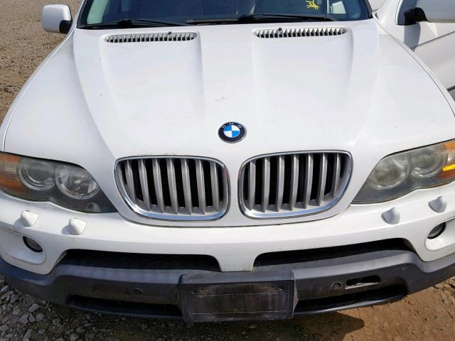 5UXFB53586LV28142 - 2006 BMW X5 4.4I WHITE photo 7