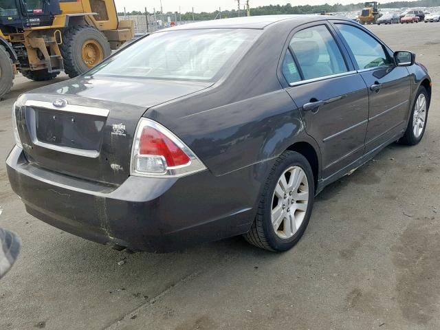 3FAFP08Z76R195490 - 2006 FORD FUSION SEL GRAY photo 4