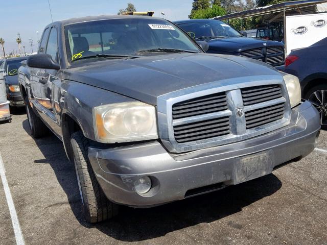 1D7HE42K57S250669 - 2007 DODGE DAKOTA SLT GRAY photo 1