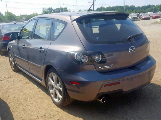 JM1BK344X71759292 - 2007 MAZDA 3 HATCHBAC GRAY photo 3