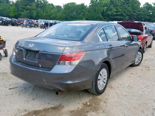 1HGCP25348A121841 - 2008 HONDA ACCORD LX GRAY photo 4