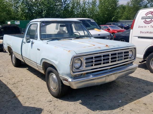 D14BE6S205906 - 1976 DODGE RAM 100 BLUE photo 1