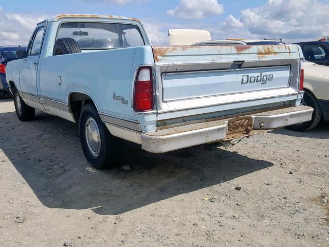 D14BE6S205906 - 1976 DODGE RAM 100 BLUE photo 3