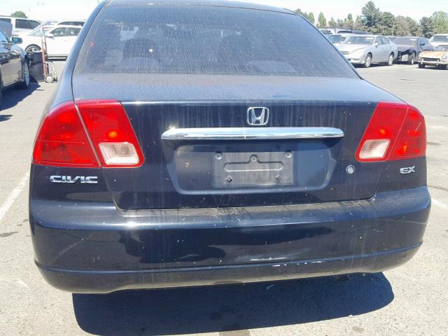 2HGES26712H502869 - 2002 HONDA CIVIC EX BLACK photo 9