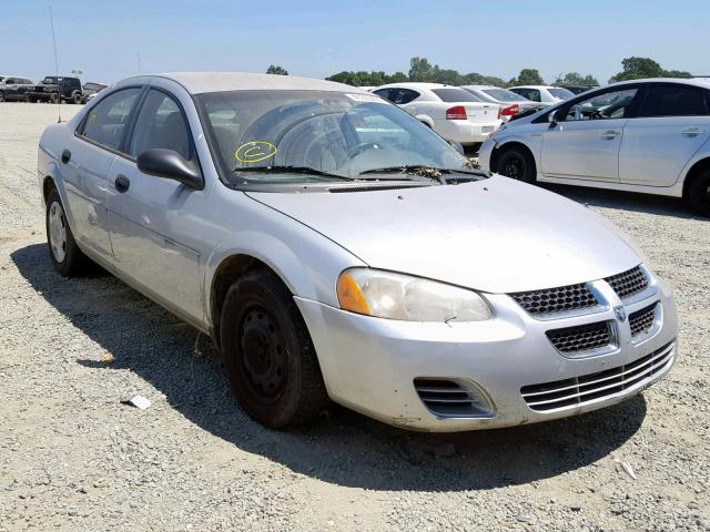 1B3EL36J14N391698 - 2004 DODGE STRATUS SE SILVER photo 1