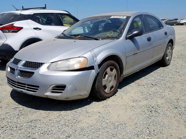 1B3EL36J14N391698 - 2004 DODGE STRATUS SE SILVER photo 2