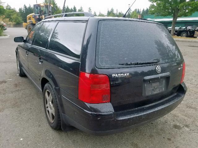 WVWLH63B81E033015 - 2001 VOLKSWAGEN PASSAT GLX 黑色 照片 3