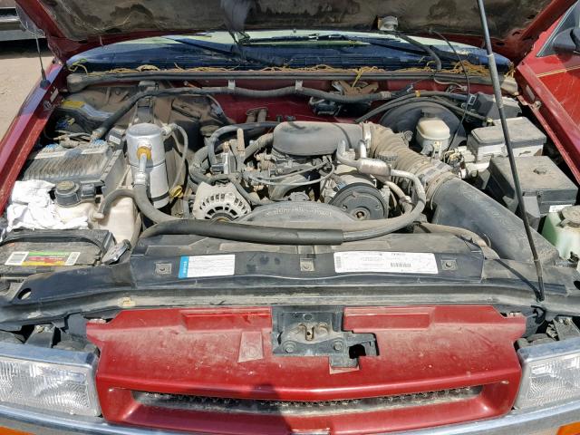 1GNCS13W1W2118432 - 1998 CHEVROLET BLAZER RED photo 7