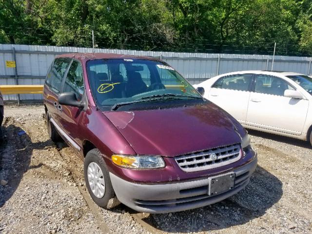 2C4GJ25R9YR725919 - 2000 CHRYSLER VOYAGER PURPLE photo 1