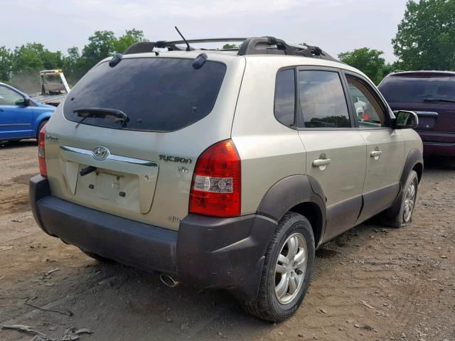 KM8JN72D17U668175 - 2007 HYUNDAI TUCSON SE BEIGE photo 4