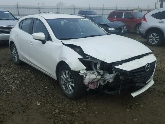 JM1BM1L75E1137741 - 2014 MAZDA 3 TOURING WHITE photo 1