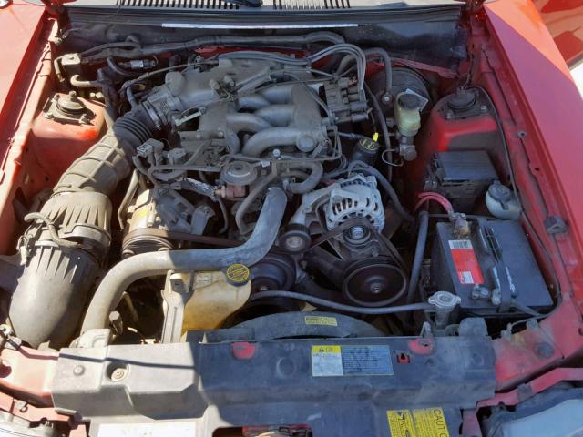 1FAFP40432F123801 - 2002 FORD MUSTANG RED photo 7