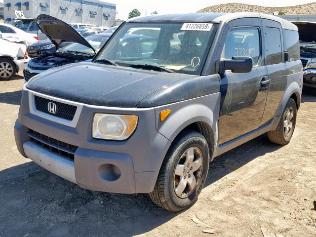 5J6YH28543L027612 - 2003 HONDA ELEMENT EX BLACK photo 2