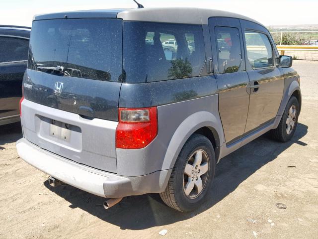 5J6YH28543L027612 - 2003 HONDA ELEMENT EX BLACK photo 4