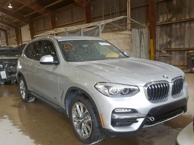 5UXTR9C54JLD59528 - 2018 BMW X3 XDRIVE3 SILVER photo 1