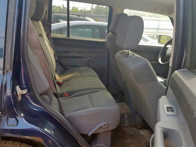 1J8HG48K56C214560 - 2006 JEEP COMMANDER BLUE photo 6