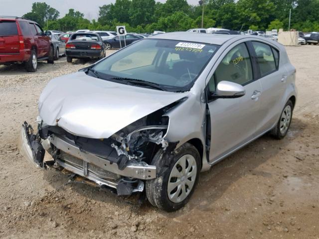 JTDKDTB39C1001488 - 2012 TOYOTA PRIUS C SILVER photo 2