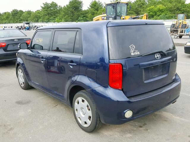 JTLKE50E081052953 - 2008 TOYOTA SCION XB 蓝色 照片 3