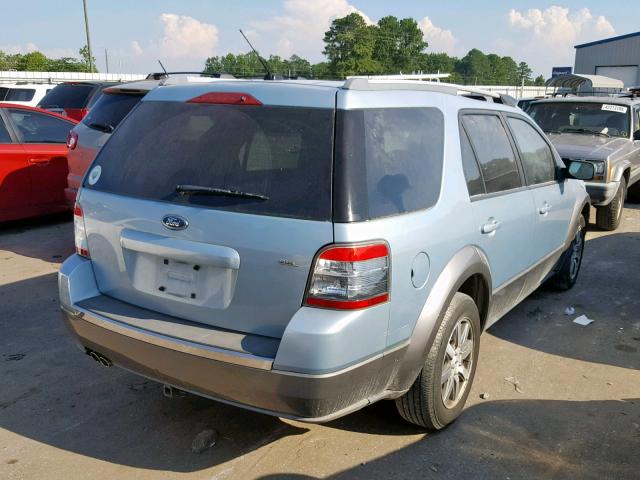 1FMDK02W78GA34836 - 2008 FORD TAURUS X S BLUE photo 4