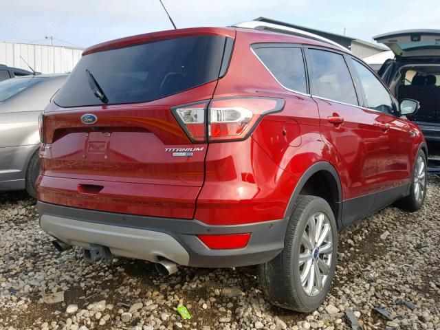 1FMCU9J96HUB27306 - 2017 FORD ESCAPE TIT RED photo 4