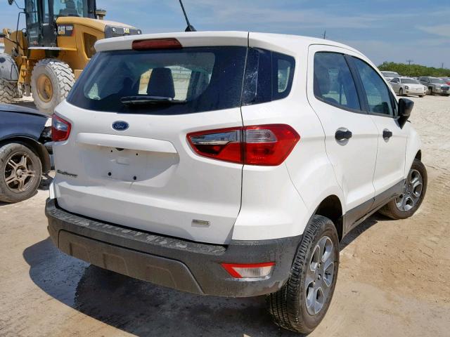 MAJ3P1RE7JC222411 - 2018 FORD ECOSPORT S WHITE photo 4