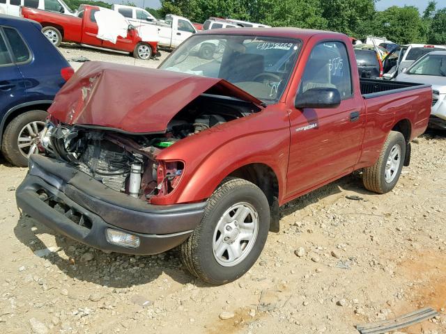 5TENL42N83Z236638 - 2003 TOYOTA TACOMA RED photo 2