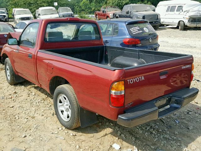 5TENL42N83Z236638 - 2003 TOYOTA TACOMA RED photo 3