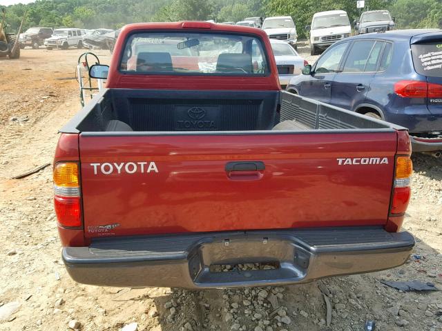 5TENL42N83Z236638 - 2003 TOYOTA TACOMA RED photo 6