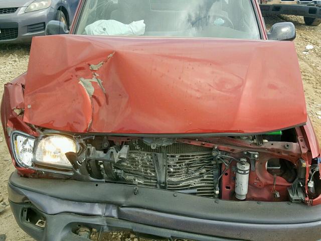 5TENL42N83Z236638 - 2003 TOYOTA TACOMA RED photo 7