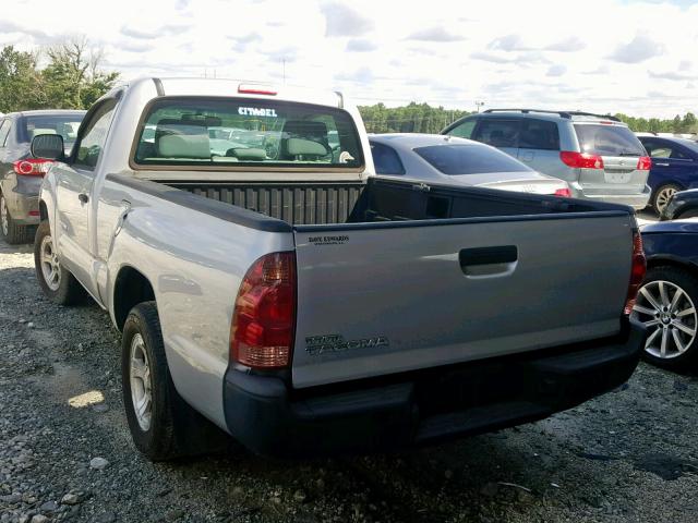 5TENX22N07Z441711 - 2007 TOYOTA TACOMA SILVER photo 3