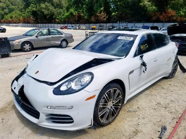 WP0BB2A71EL064001 - 2014 PORSCHE PANAMERA 4 WHITE photo 2