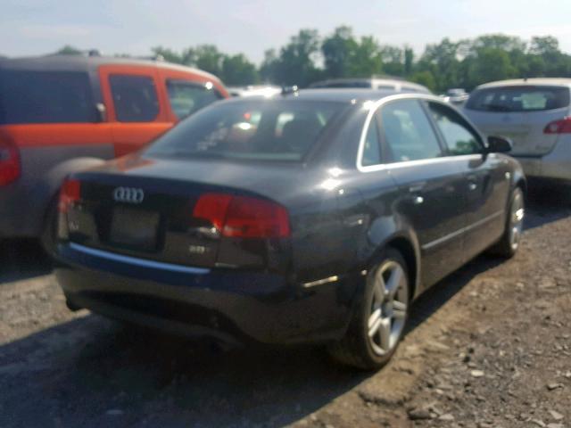 WAUAF68E15A470512 - 2005 AUDI A4 2.0T BLACK photo 4