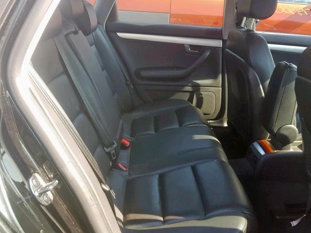 WAUAF68E15A470512 - 2005 AUDI A4 2.0T BLACK photo 6