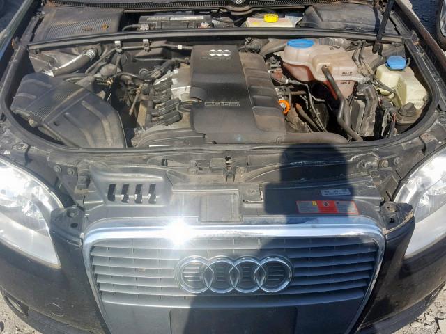 WAUAF68E15A470512 - 2005 AUDI A4 2.0T BLACK photo 7