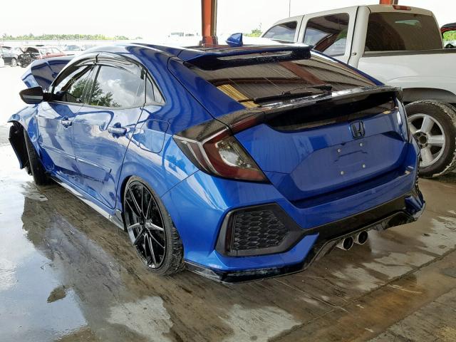 SHHFK7G45HU204388 - 2017 HONDA CIVIC SPOR BLUE photo 3