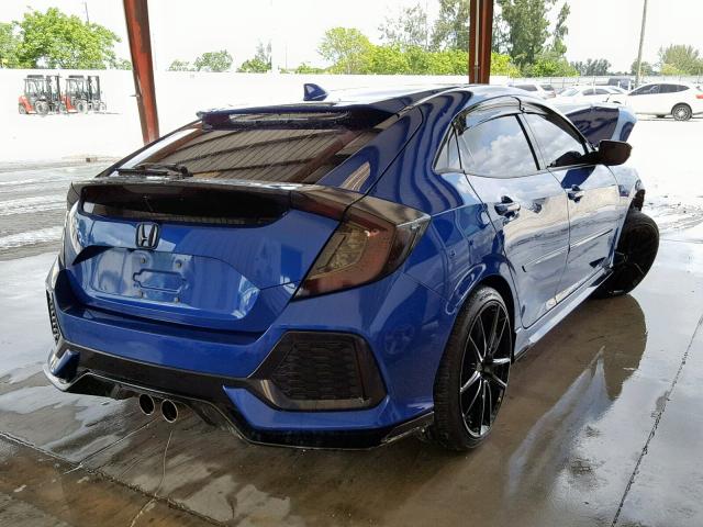 SHHFK7G45HU204388 - 2017 HONDA CIVIC SPOR BLUE photo 4