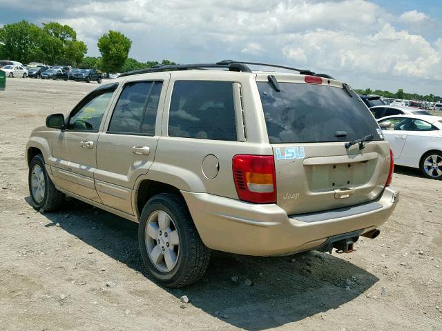 1J4GX58N31C737761 - 2001 JEEP GRAND CHER GOLD photo 3