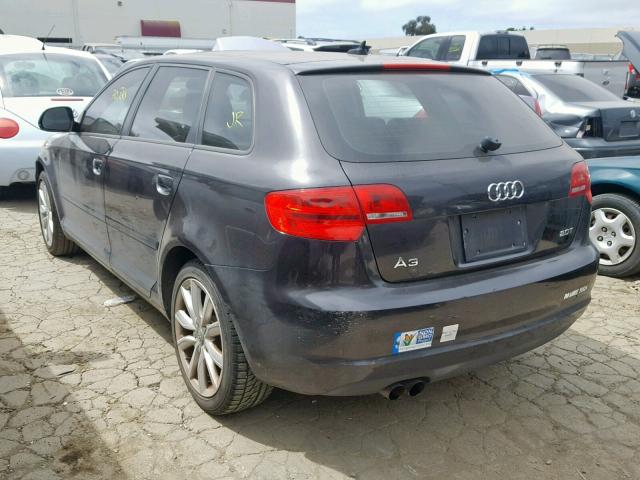 WAUHE78P59A060634 - 2009 AUDI A3 2.0T GRAY photo 3