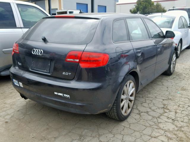 WAUHE78P59A060634 - 2009 AUDI A3 2.0T GRAY photo 4