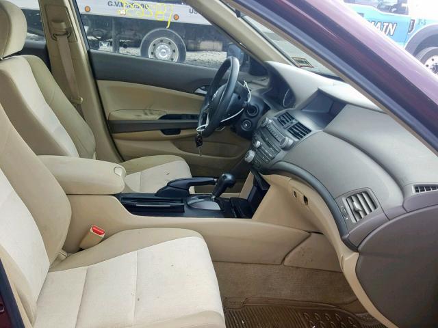 1HGCP26468A048513 - 2008 HONDA ACCORD LXP BURGUNDY photo 5