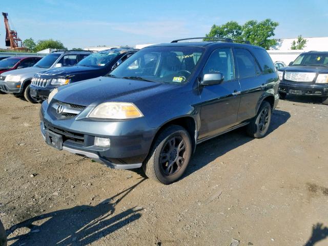 2HNYD186X4H542126 - 2004 ACURA MDX TOURIN GRAY photo 2