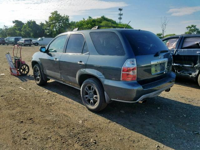 2HNYD186X4H542126 - 2004 ACURA MDX TOURIN GRAY photo 3