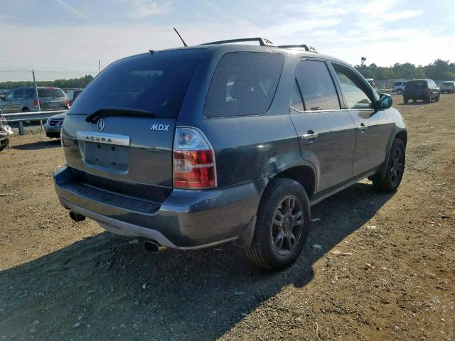 2HNYD186X4H542126 - 2004 ACURA MDX TOURIN GRAY photo 4