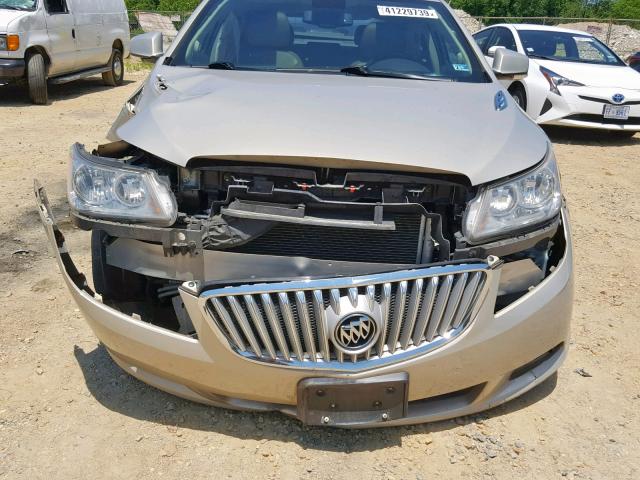 1G4GE5ED4BF293681 - 2011 BUICK LACROSSE C BEIGE photo 9