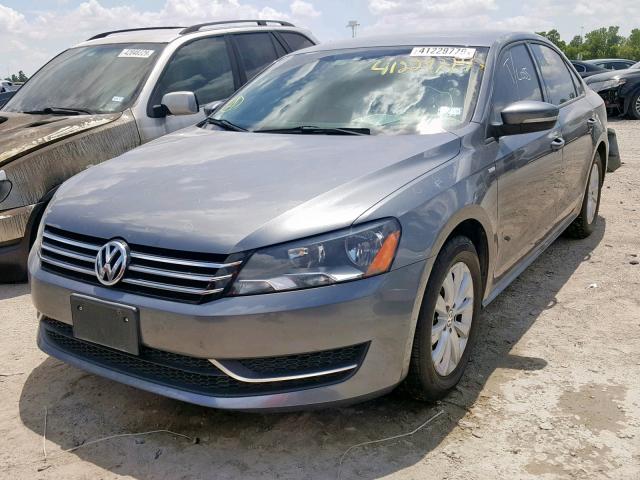 1VWAT7A30FC073306 - 2015 VOLKSWAGEN PASSAT S GRAY photo 2