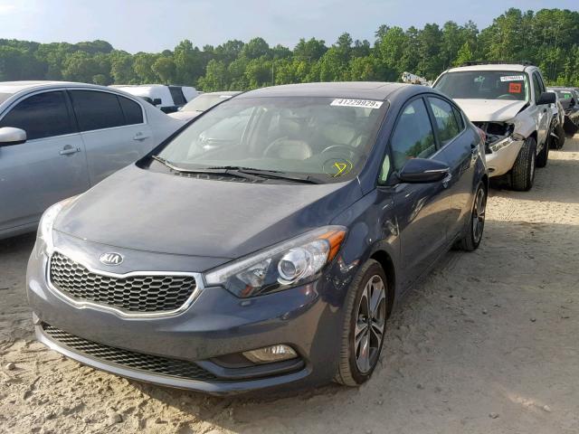 KNAFZ4A83F5361579 - 2015 KIA FORTE EX BLUE photo 2